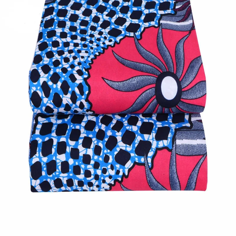 

Ankara African Polyester Wax Prints Fabric Binta Real Wax High Quality 6 yards African Fabric for Party Dress