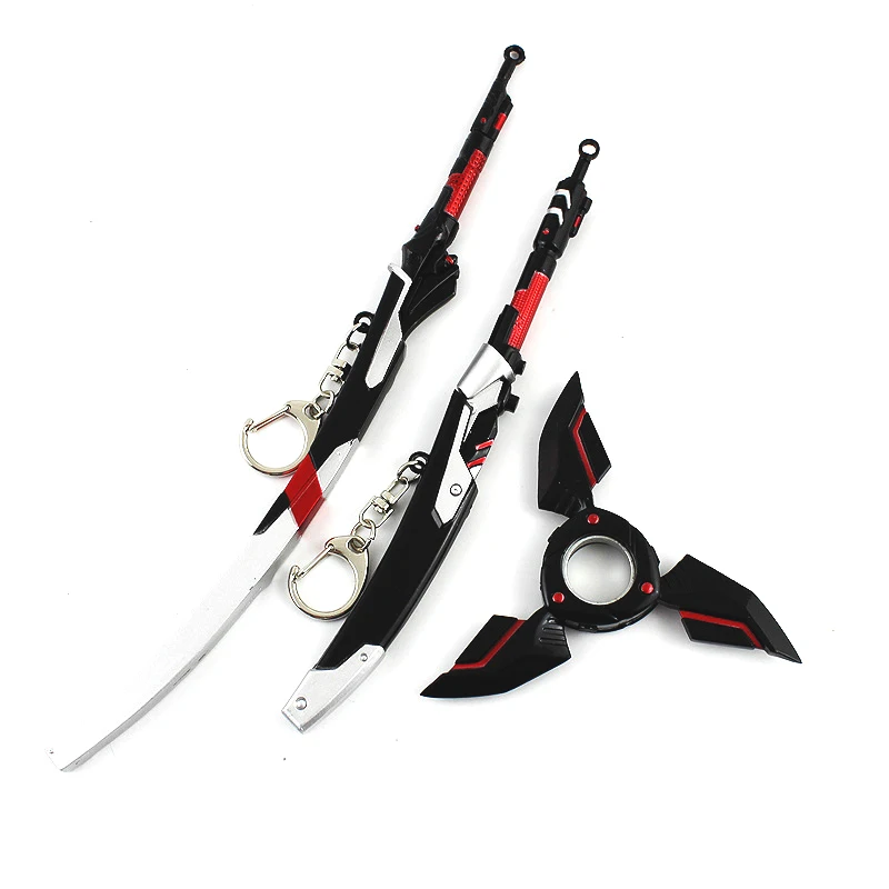 

ELBCOS Owatch Genji Key Model Ring genji ninja darts Sword Model 3pcs/set