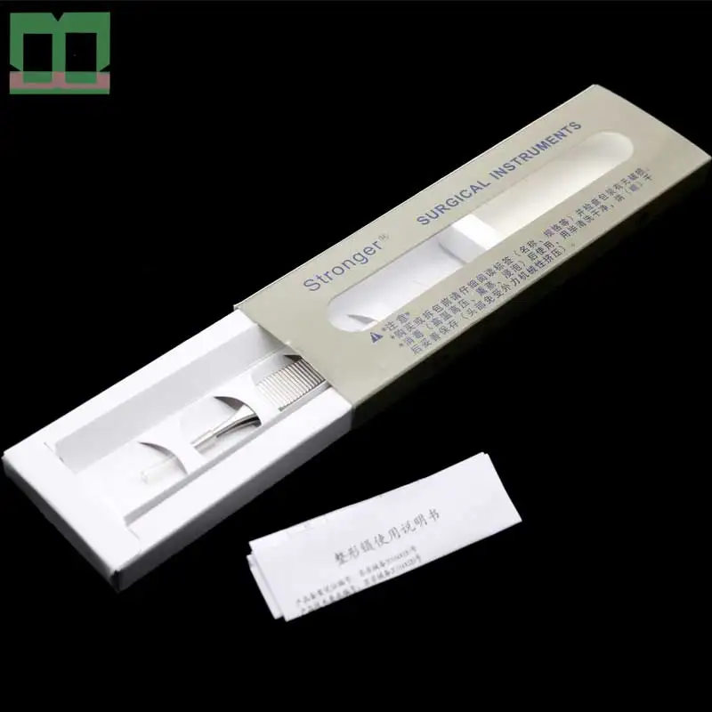

Cartilage tweezers Straight semicircle groove stainless steel surgical forceps Plastic tweezers Plastic surgery instrument