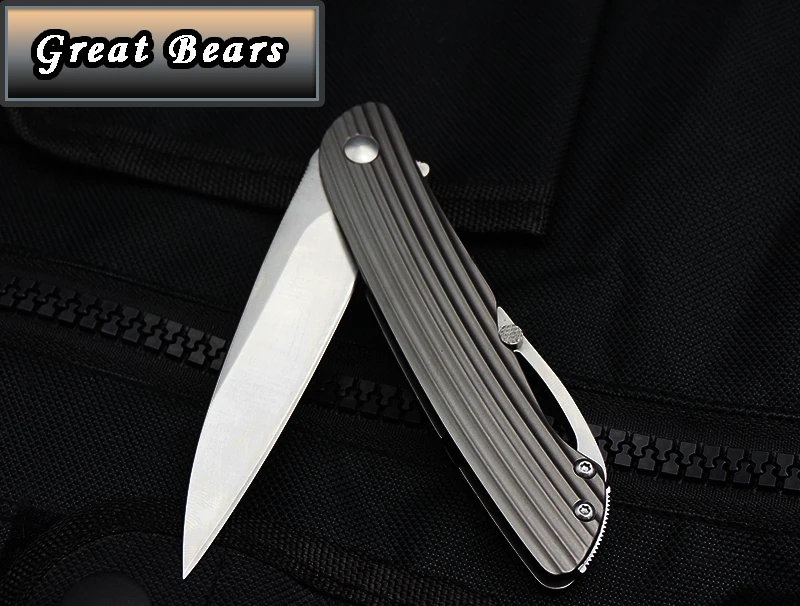 Great Bears Silver Fox Flipper Tactical Knife D2 Blade Folding EDC Gift Knives Outdoor Pocket Camping Tools Survival | Инструменты