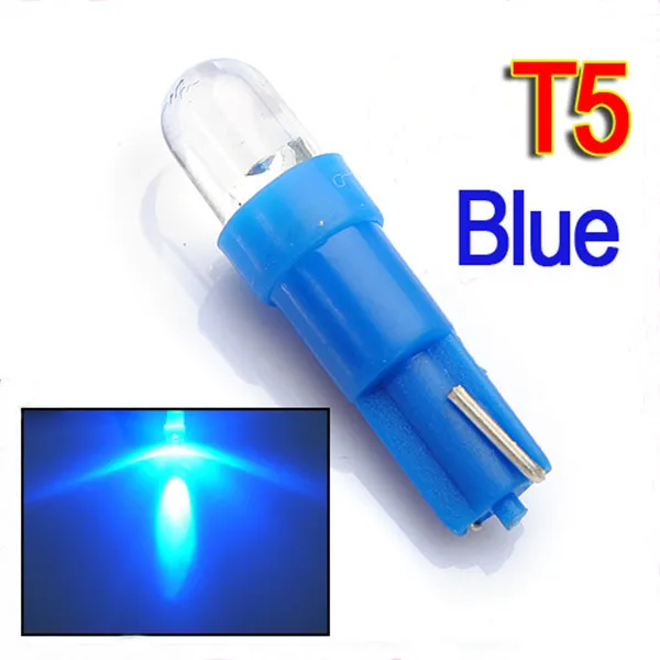 Лучшая цена 6 шт./лот T5 1LED Автомобильный датчик приборной панели клиновидный