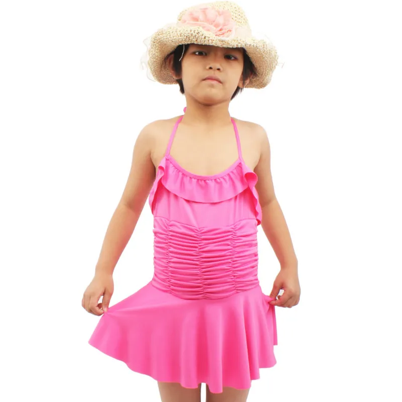 KS017 детский купальник для девочек Купальник соединенный с купальным костюмом