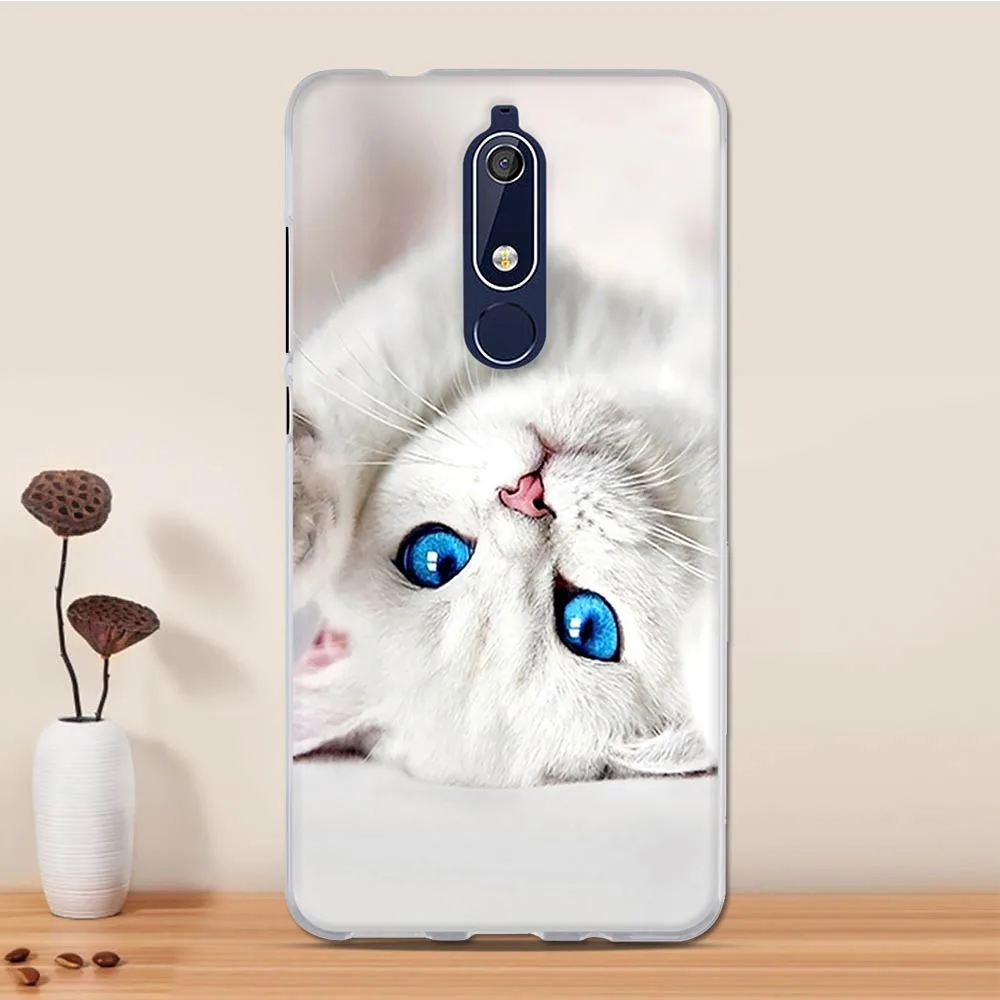 Чехол для Nokia 5 1 чехол силиконовый 3D из ТПУ мягкий телефона Nokia5.1 5. оболочка
