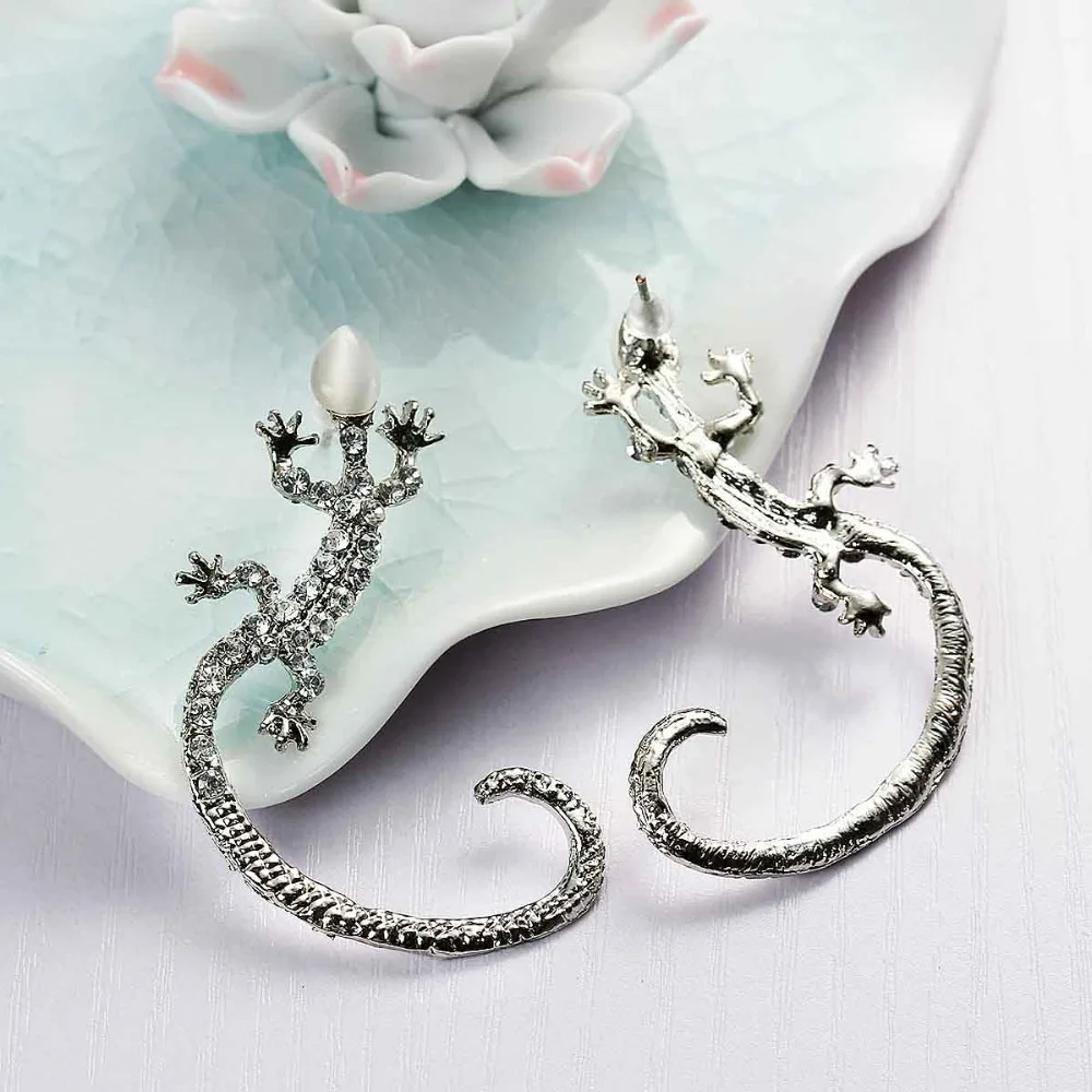 DoreenBeads Ушные Манжеты На Серьги ободки для левого уха ящерицы тусклые раньше