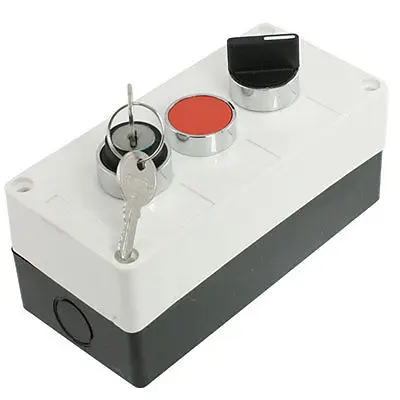 

AC 400V 10A Red Cap NC Momentary Push Button Switch Station Box