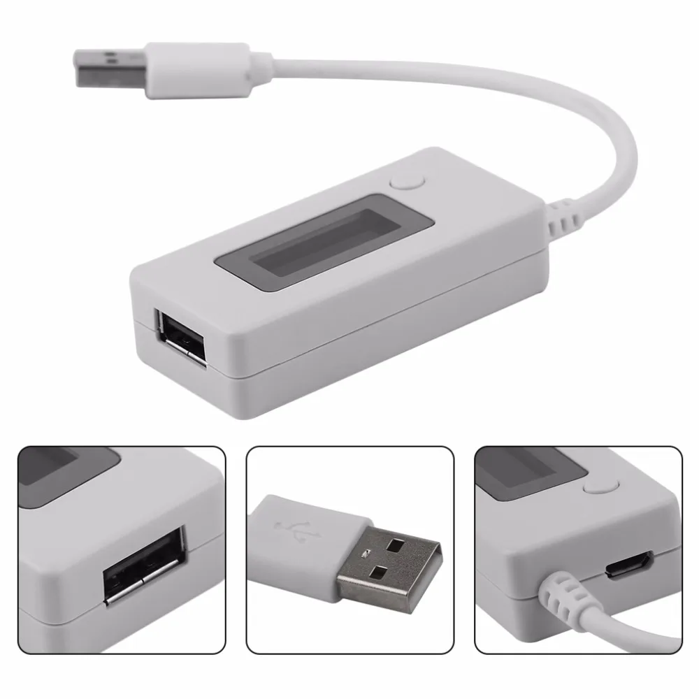Профессиональный ЖК-дисплей USB мини тестер напряжения и тока детектор мобильного