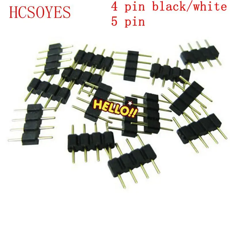 1000 шт 4pin/5pin RGB led разъем штекер Адаптер для SMD 5050 3528 светодиодные ленты |