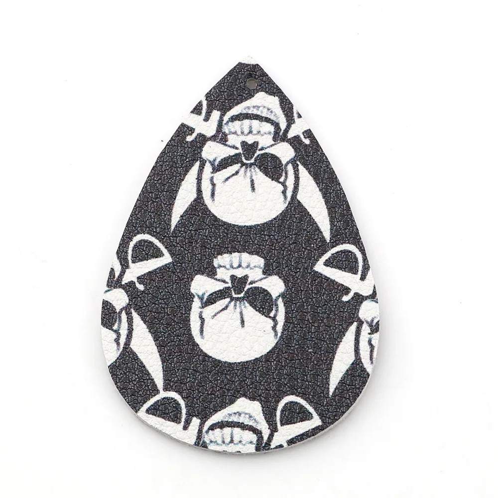 DoreenBeads PU кожаные подвески Фламинго падение в случайном порядке разноцветные ювелирные изделия аксессуары 56 мм(2 2/") x 37 мм(1 4/8"), 10 шт
