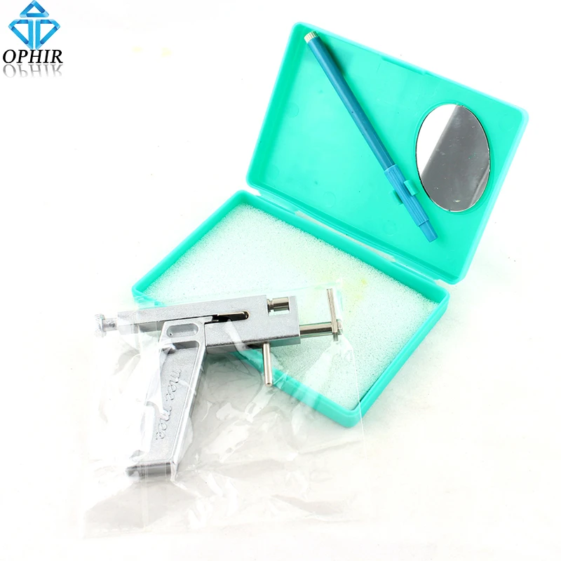 OPHIR Профессиональный Набор Для Пирсинга Ушей стальной пупок для носа пирсинга