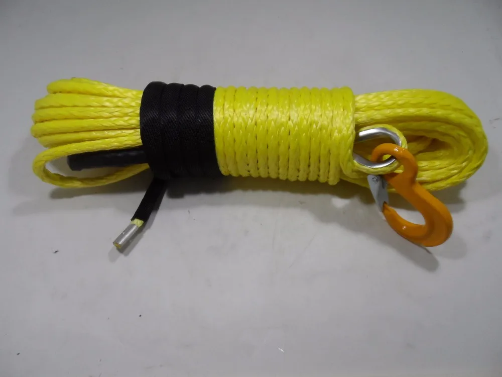 

Free Shipping Yellow 10mm*30m Synthetic Winch Rope,ATV Winch Cable for 4wd Parts,ATV Winch Realy for Accessaries