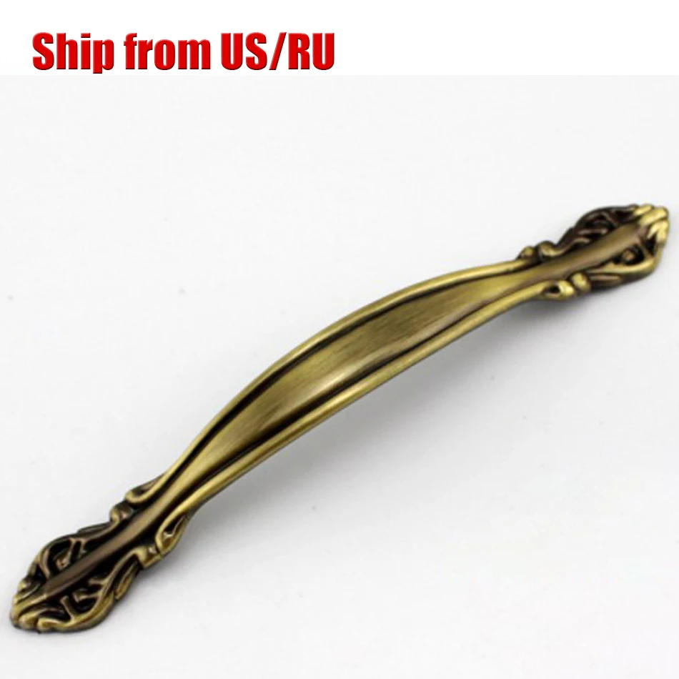 64 мм античная бронза цинковый сплав ручки шкафа Кухня Винтаж декоративные Мебель