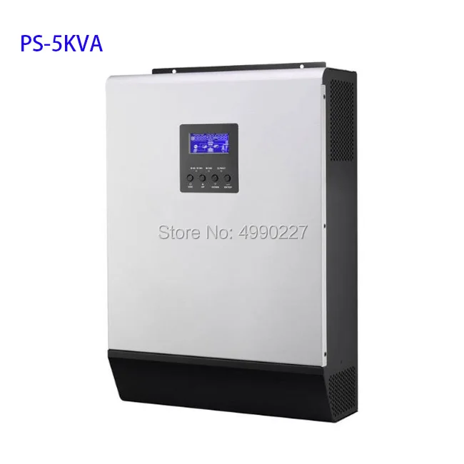 Гибридный инвертор 5KVA 48VDC 220VAC/230VAC чистая Синусоидальная волна встроенный 50A PWM