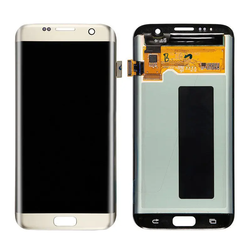 Оригинальный AMOLED ЖК дисплей 5 дюйма для Samsung Galaxy S7 Edge G935 G935F G935A дигитайзер