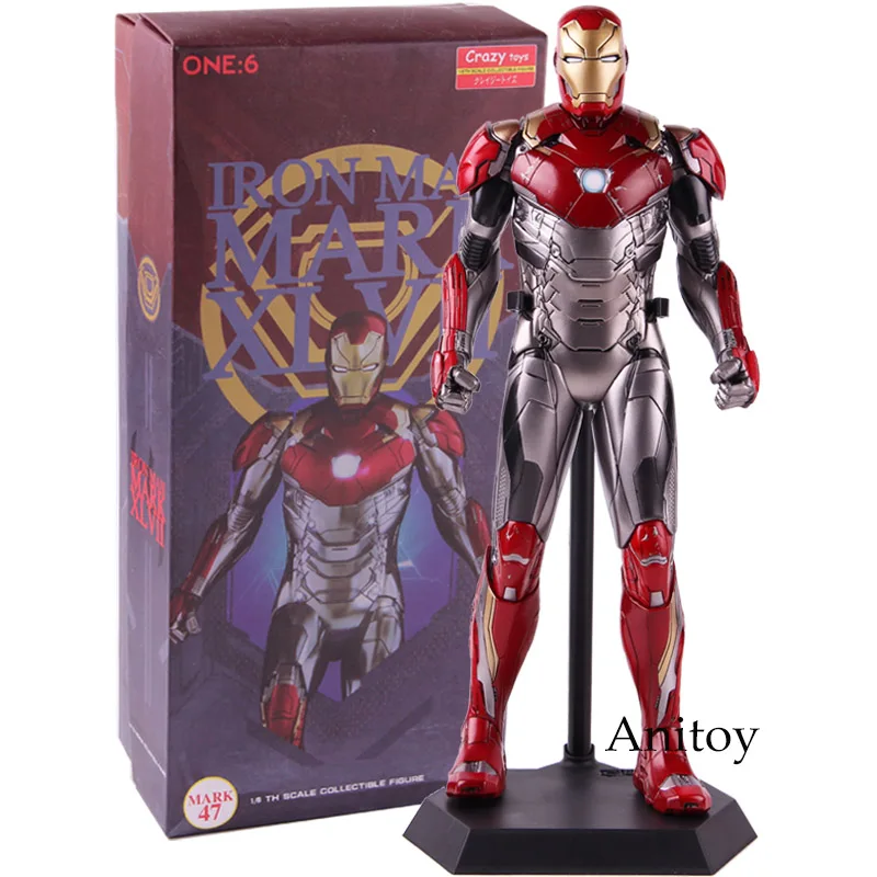ONE: 6 Crazy Toys фигурка железного человека Mark XLVII Mark 47 1/6 TH Scale Коллекционная модель игрушки