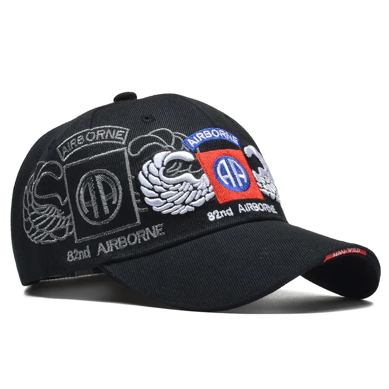 3D Embroidery Army Baseball Cap Men Outdoor Tactical 82nd Airborne Women Snapback Hat Gorras Para Hombre | Аксессуары для одежды