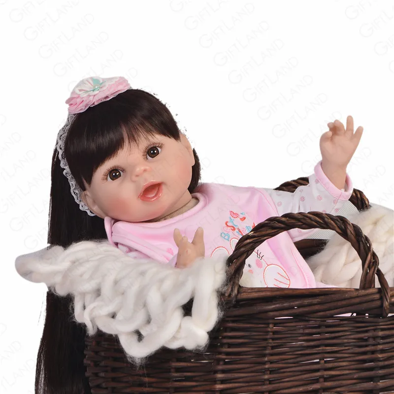 Reborn Baby Doll 22 дюймов детская ткань кукла мягкая хлопковая мини-кукла принцесса с