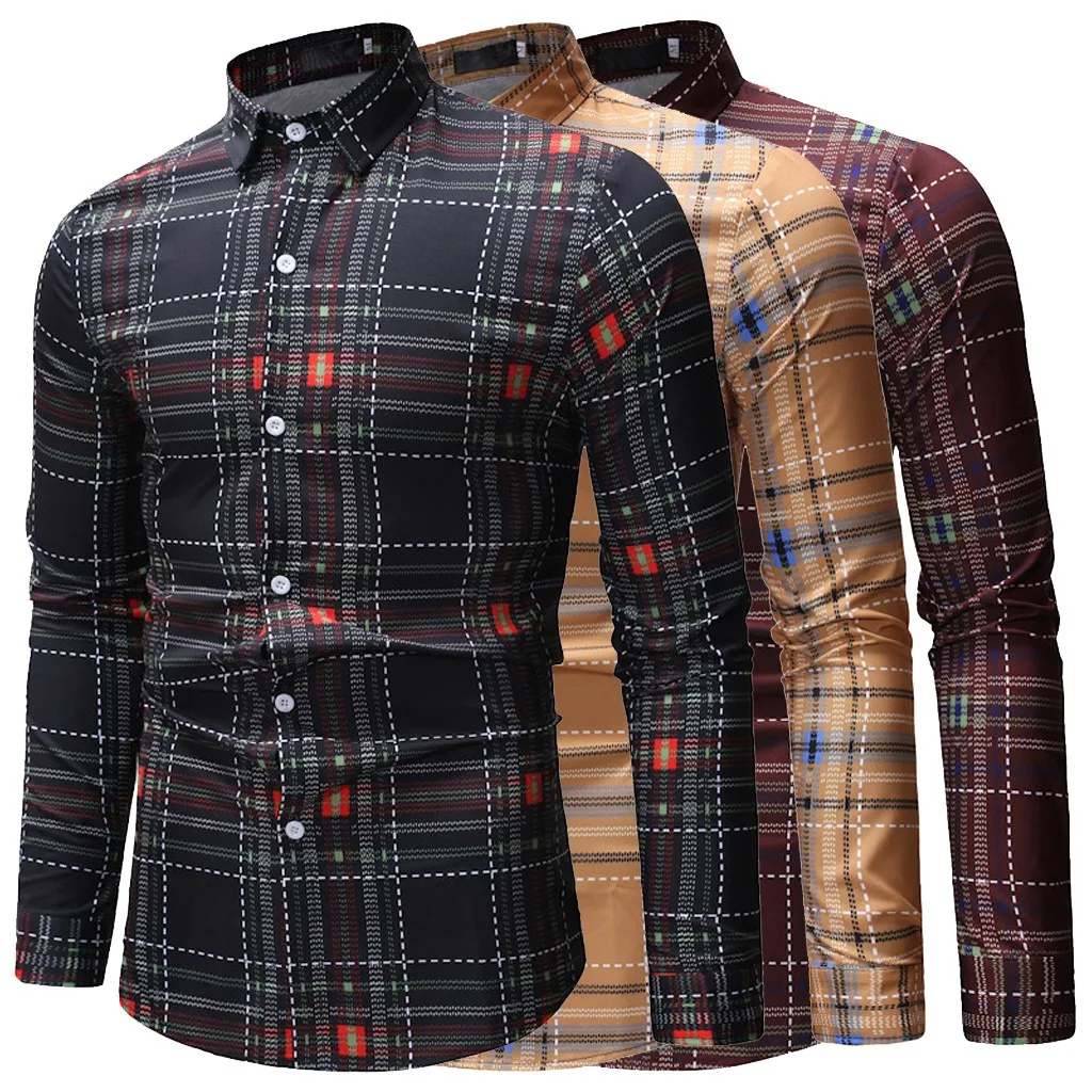 2019 Для мужчин s на весну и зиму Camisa Masculina Формальные Повседневное короткий рукав
