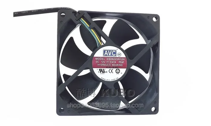 Оригинальный AVC 12V 0.41A 9025 92MM 90MM 90*90*25mm 92*92*25mm Cooing fan для процессора охлаждающий