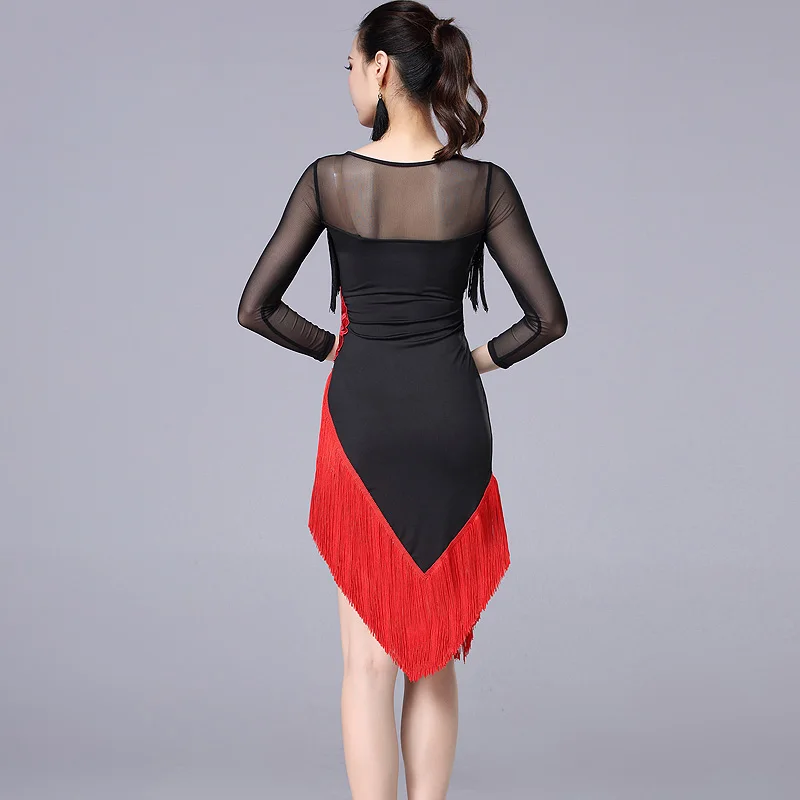Женское платье для латиноамериканских танцев профессиональная Одежда