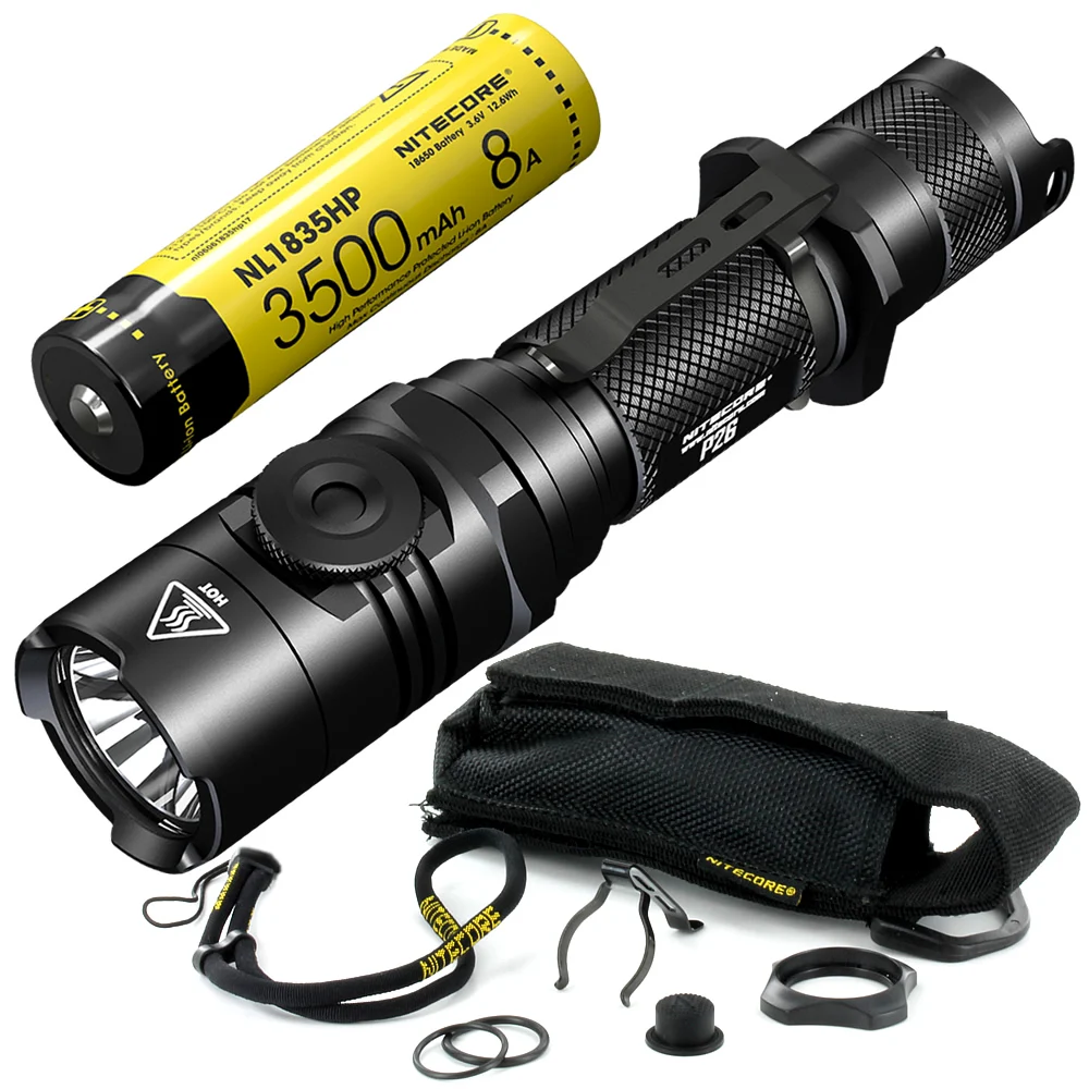 Скидка NITECORE P26 1000 лм светодиодный бесступенчатый фонарик с регулируемой яркостью