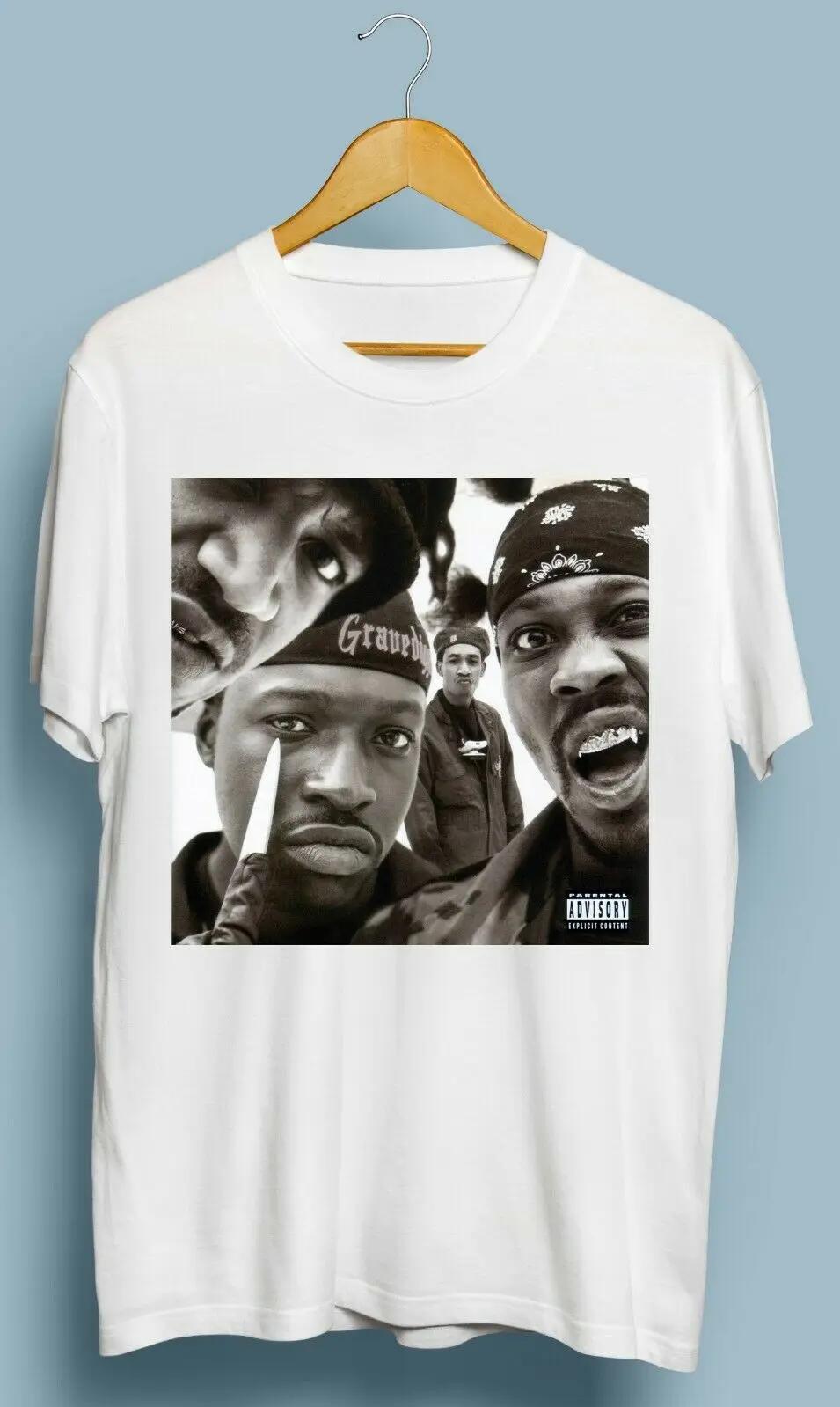 2019 забавные винтажные Gravediggaz хип хоп группа ретрорубашка футболка с