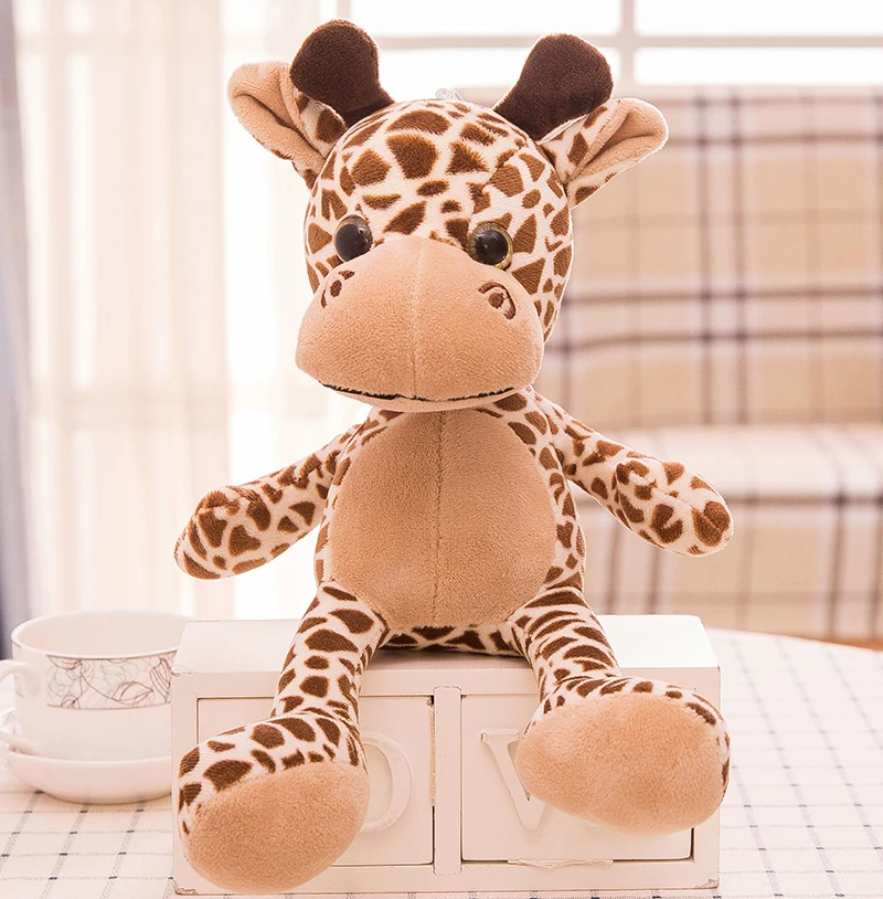 

cute plush jungle giraffe toy stuffed forest giraffe doll gift about 25cm