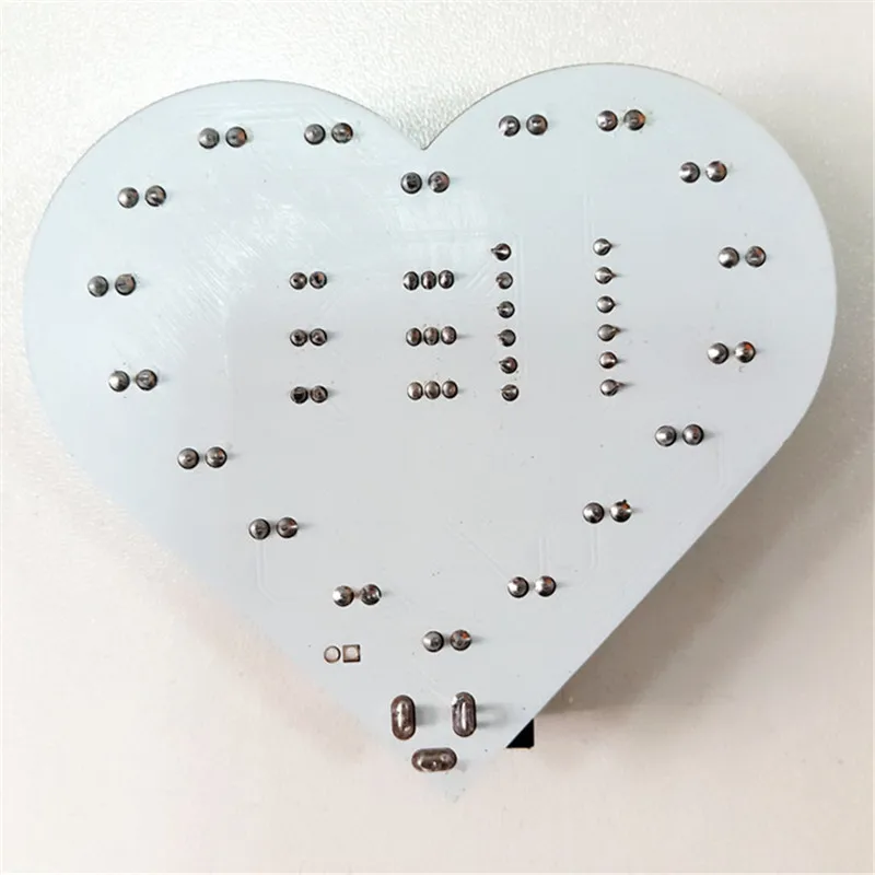 DIY Kit цветной светодиодный светильник в форме сердца мигание цикл костюм для