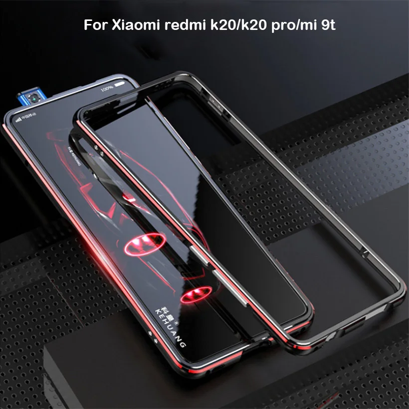 

For Xiaomi Redmi K20 Pro Case Metal Frame Double Color Aluminum Bumper Protect Cover for Xiaomi Redmi K20 Mi 9T Pro Case