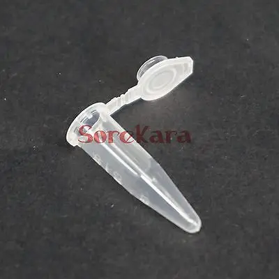 Лабораторная пластиковая центрифужная трубка линия 1000 Scale 0 5 мл V bottom флакон Snap Cap