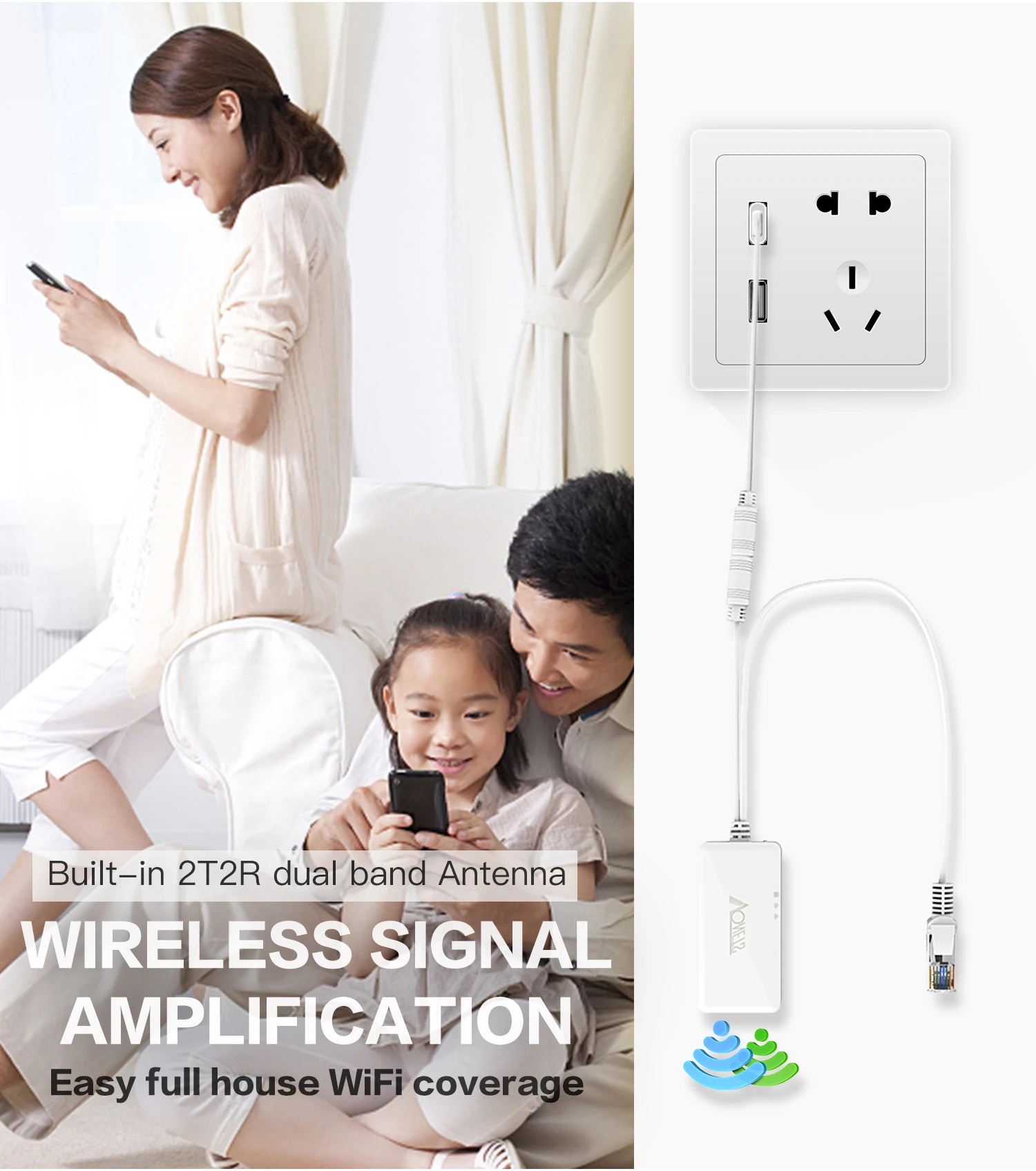 VONETS AC1200 мини беспроводной мост повторитель Wi-Fi двухдиапазонный мост расширитель диапазона(VAP11AC