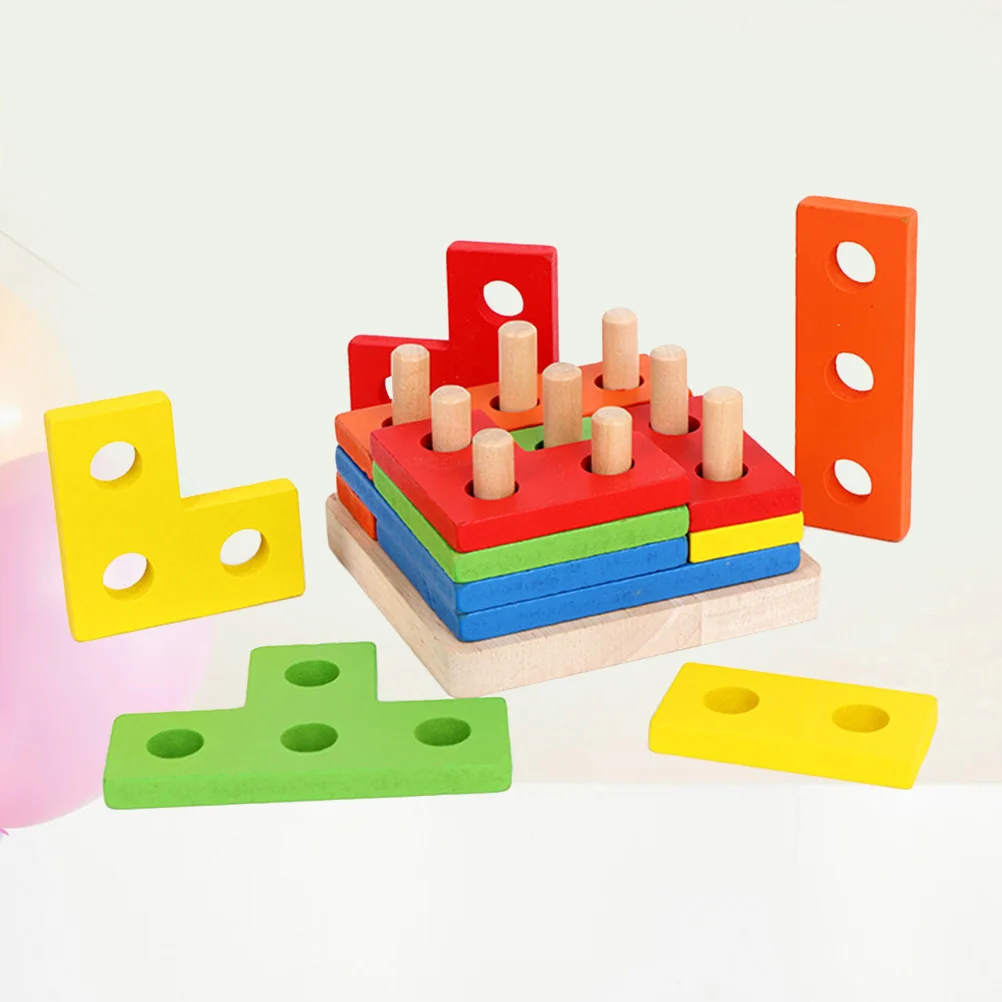 1 комплект Геометрические доска головоломка соответствия стек игрушка для Для