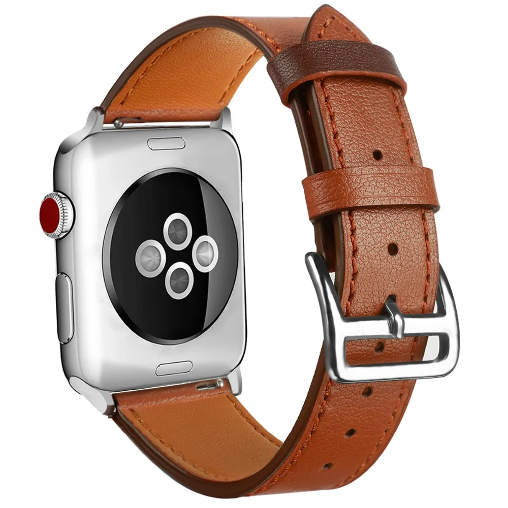 Laforuta ремешок ручной работы для Apple Watch серии 4 40 мм 44 iWatch из натуральной кожи 42 38