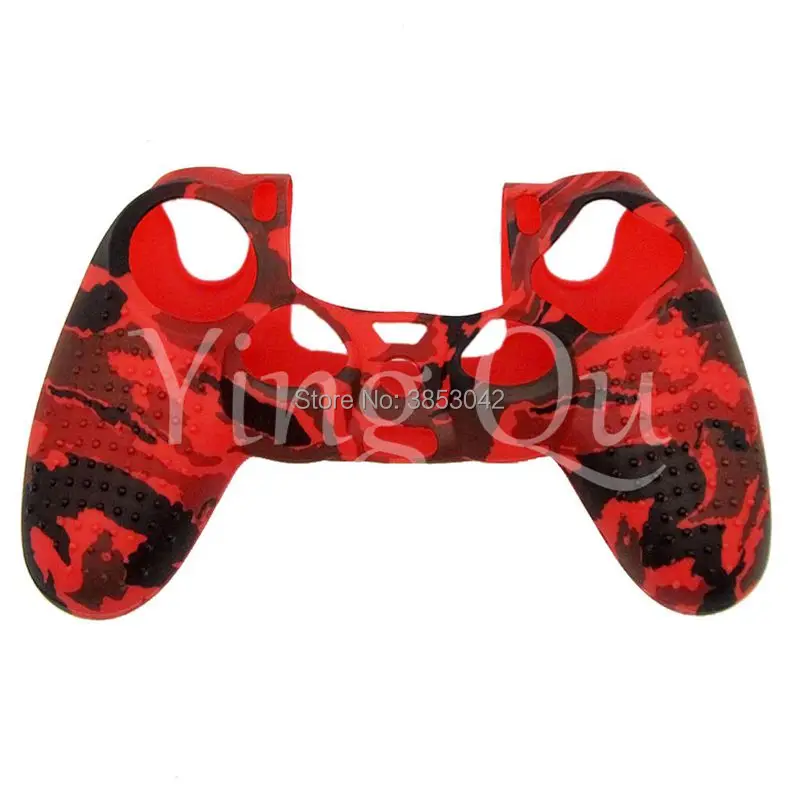 50pcs Soft Silicone Studded Rubber Case Cover For Play Station Dualshock 4 PS4 DS4 Pro Slim Controller Camouflage Skin | Электроника