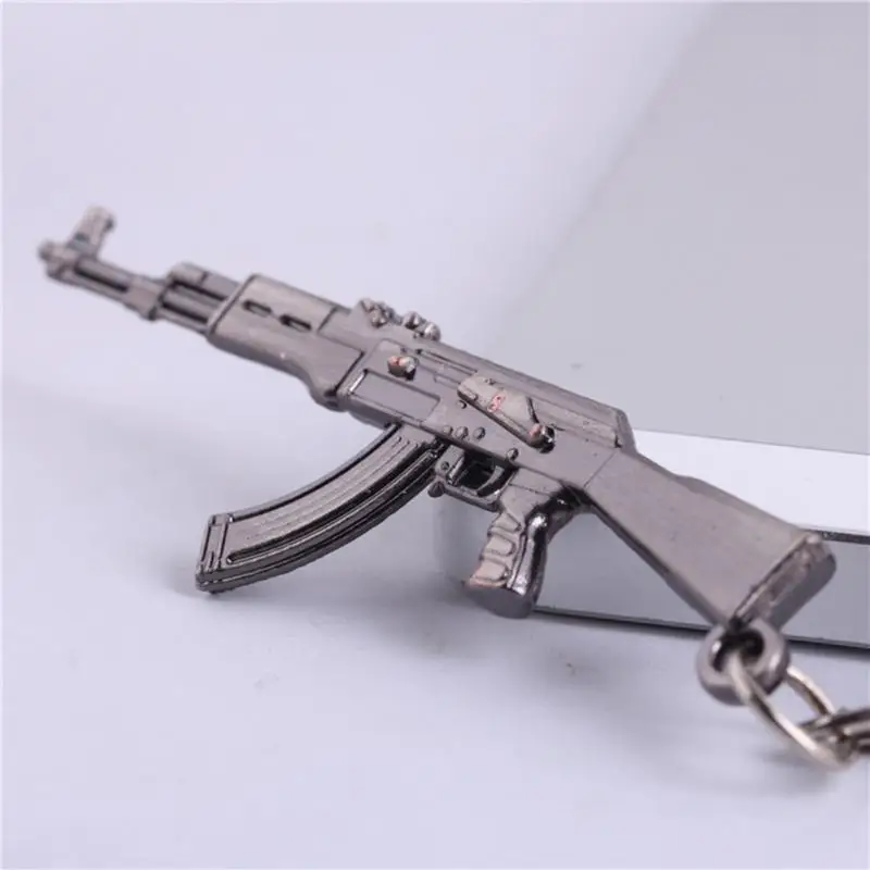 Novelty Fashion Cool Counter Strike AK47 Guns Keychain Trinket Rifle Sniper Key Chain Keyrings Punk Jewelry Souvenirs Gift Men | Украшения