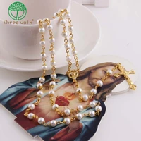 polymer clay beads catholic rosary cross pendant necklace statement colorful beads religious maxi necklace for women