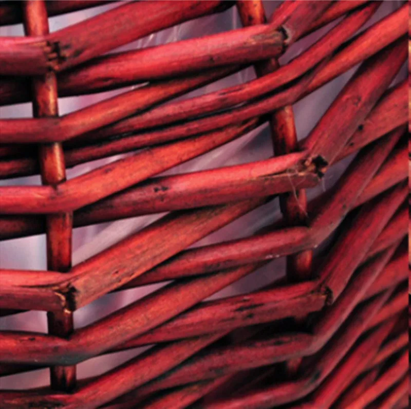 Плетеная настенная корзина для хранения ручной работы из ротанга цветов зеленый