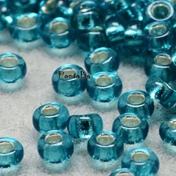 DarkTurquoise 100 г Серебристые 11/0 круглые прозрачные стеклянные бусины для изготовления ювелирных изделий своими руками 2x1,5 мм отверстие: 0,3 мм 6000 шт/50 г - Цвет: DarkTurquoise