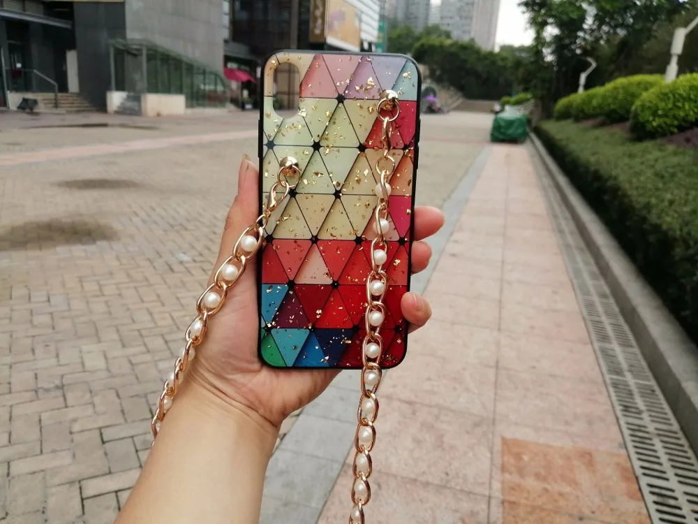 С блестками из ромбов, чехол на мобильный телефон для huawei Mate20 pro Mate10 P10 плюс P20pro P20lite nova2s с перекрестным ремешком с honor 10 V10 9 8 8X V9