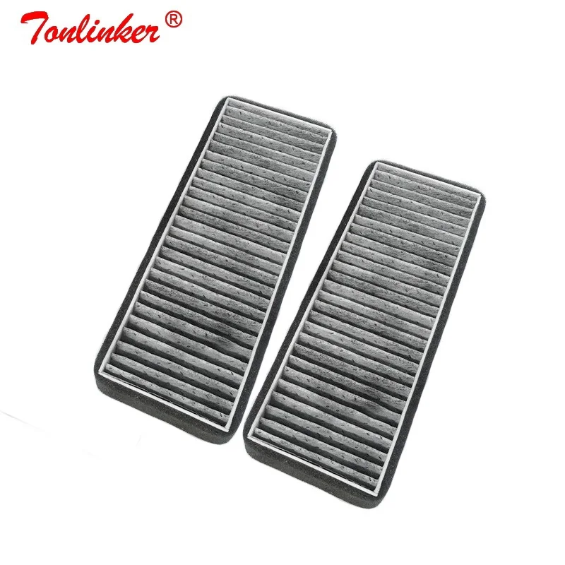 2 Pcs Black Filter Воздушный фильтр 3 шт. для Volkswagen 2011- Polo Jettas Santana 2011-/Skoda Fabia Rapid 2011-19 автомобильный внешний фильтр в сборе - Цвет: 2 Pcs Black Filter