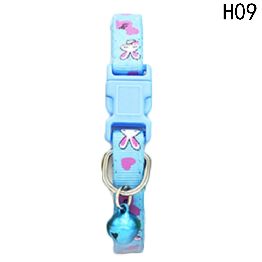 PET0734H09 Нейлоновые с колокольчиком для питомцев милые модные лапы собаки кошки щенка очаровательные регулируемые милые безопасные ошейники 1 шт. новая пряжка - Цвет: PET0734H09