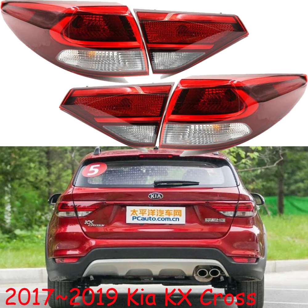 1pcs car bumper taillamp for KIA KX Cross taillight~2019y car accessories tail light for kx cross rear light