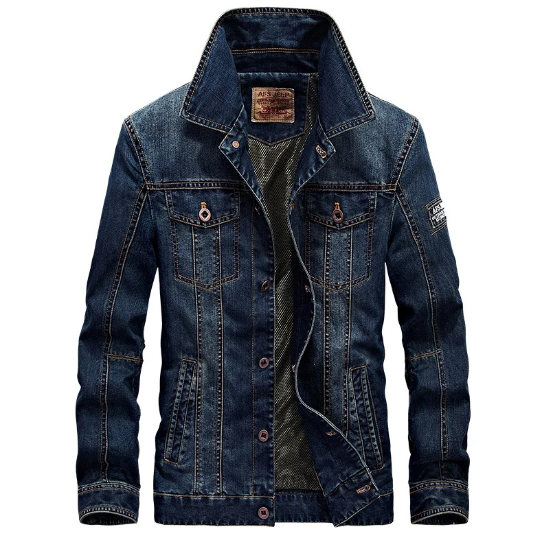 LONMMY M-4XL 2018 мужские куртки и пальто хлопковая джинсовая куртка в стиле милитари