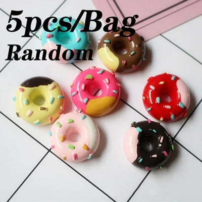 5pcs Donut8 100 мл Радужный слизик пушистый Пластилин для моделирования детей полимерные развивающие игрушки безопасный хлопок слизик антистресс Пластилин подарки - Цвет: 5pcs Donut8