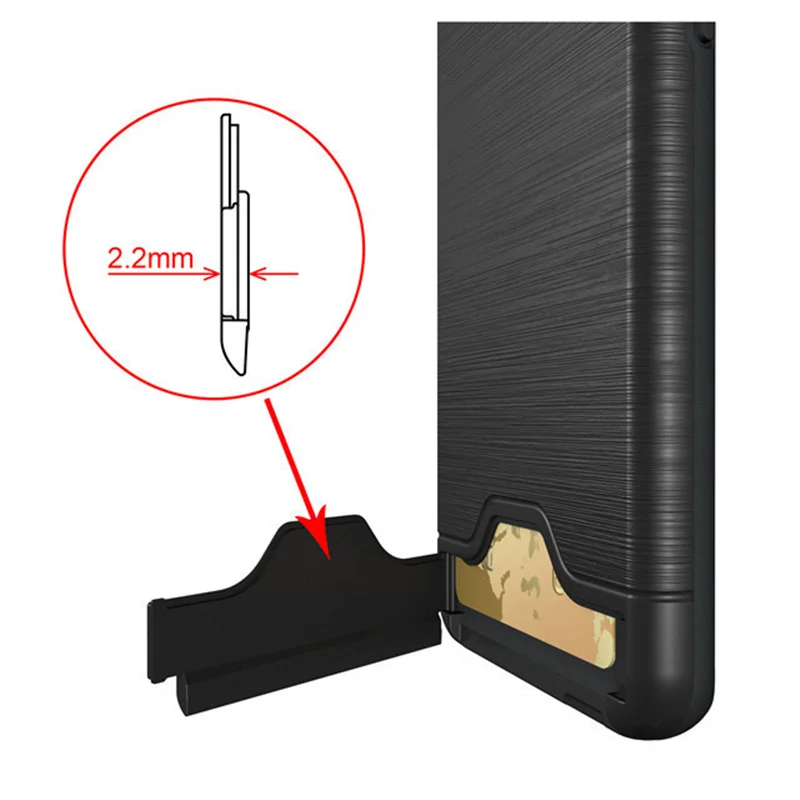 For Samsung Galaxy S8Plus S8 Cover Brushed Armor Silicone Rubber Phone Case S8plus Card Slot Holder | Мобильные телефоны и