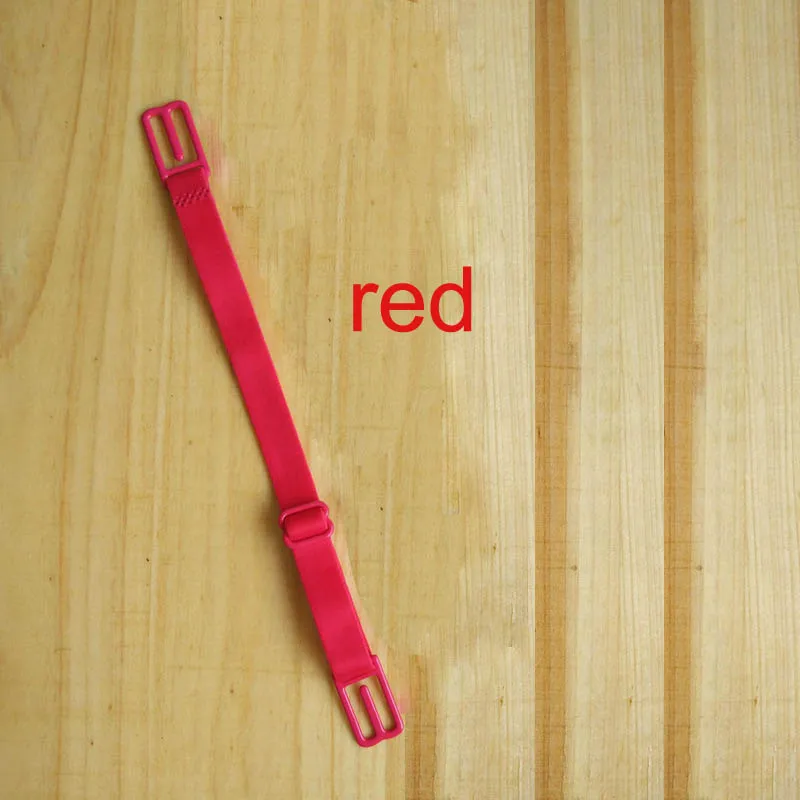 red 5 цветов, двойные плечевые ремни, нескользящие ремни, пряжки, плечевые ремни, бюстгальтер, Нескользящие задние ремни для бюстгальтера, регулируемый держатель - Цвет: red
