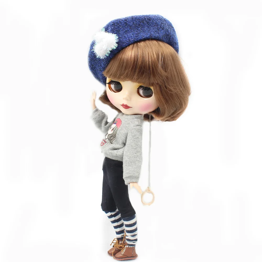 Наряды для куклы Blyth серый свитер и узкие брюки с шапочкой костюм 1/6 BJD azone icy dbs|blythe