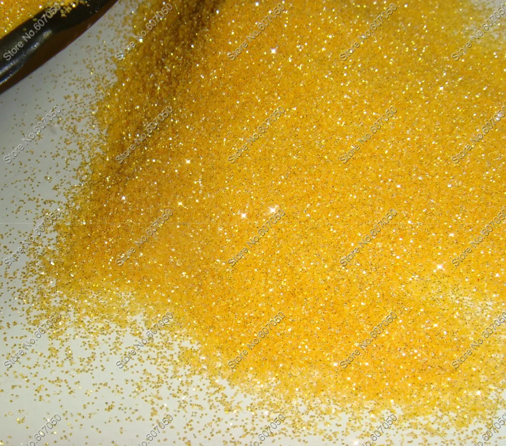 

1/128"(0.2MM)008Size Golden-yellow with Shining Silver Tints Nail Glitter Dust Powder for Nail Art Glitter Craft Decoration