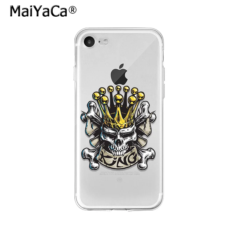 MaiYaCa мягкий чехол для телефона из ТПУ в стиле ретро с черепом и скелетом iPhone X XS MAX 6