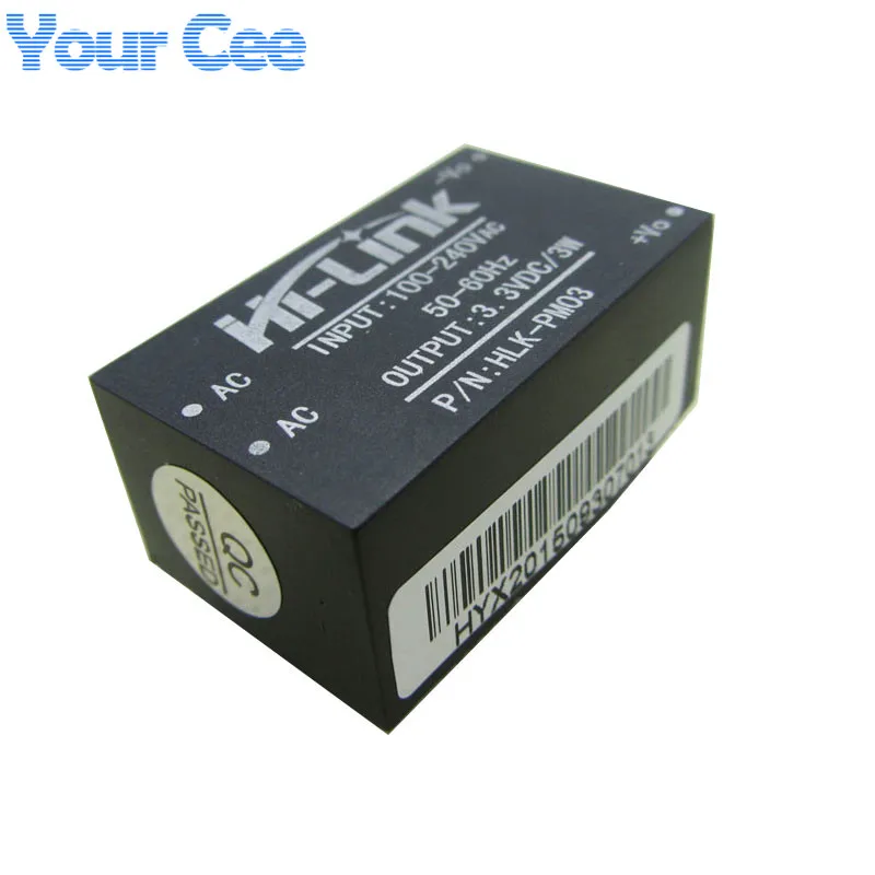 5 шт. HLK-PM03 AC-DC 220 В в 3 понижающий модуль питания Buck Интеллектуальный