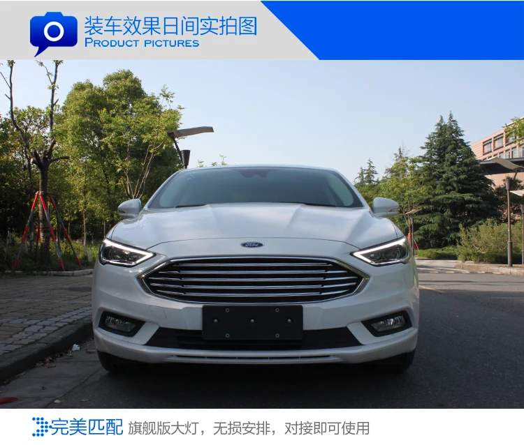KOWELL автомобильный Стайлинг для Ford Mondeo фары Mondeo светодиодный фонарь DRL Hid биксеноновые фары объектив вспышка прямые желтые поворотные
